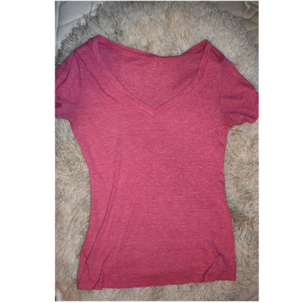 Pink V-Neck T-Shirt